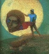 Odilon Redon The Fall of Icarus oil on canvas